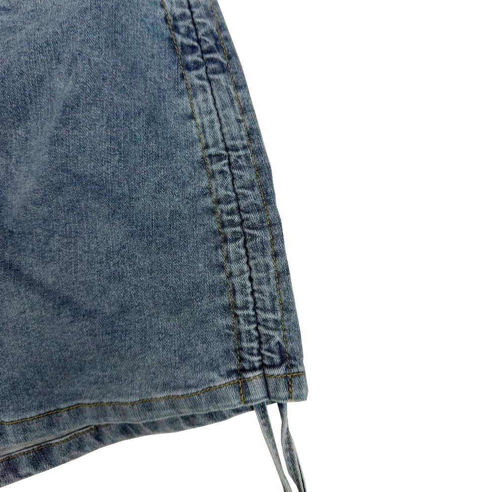 VG Vitagrazia High - Rise Distressed Denim Shorts – Classic Summer Cut - Offs with Frayed Hem - VG VITAGRAZIA