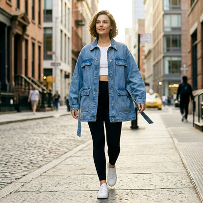 Oversized Boyfriend Denim Jacket - VG VITAGRAZIA