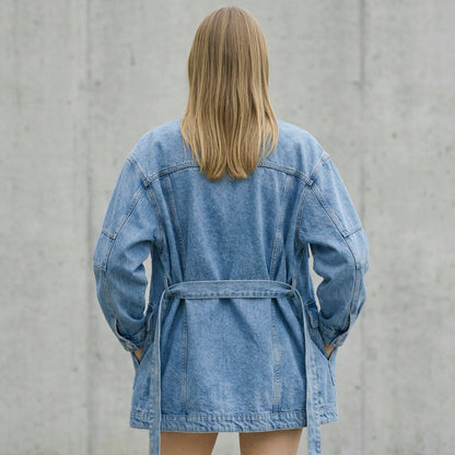 Oversized Boyfriend Denim Jacket - VG VITAGRAZIA