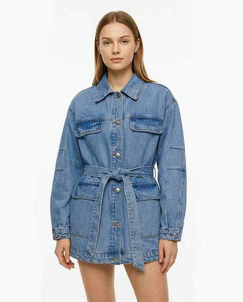 Oversized Boyfriend Denim Jacket | Streetwear Outerwear | VG